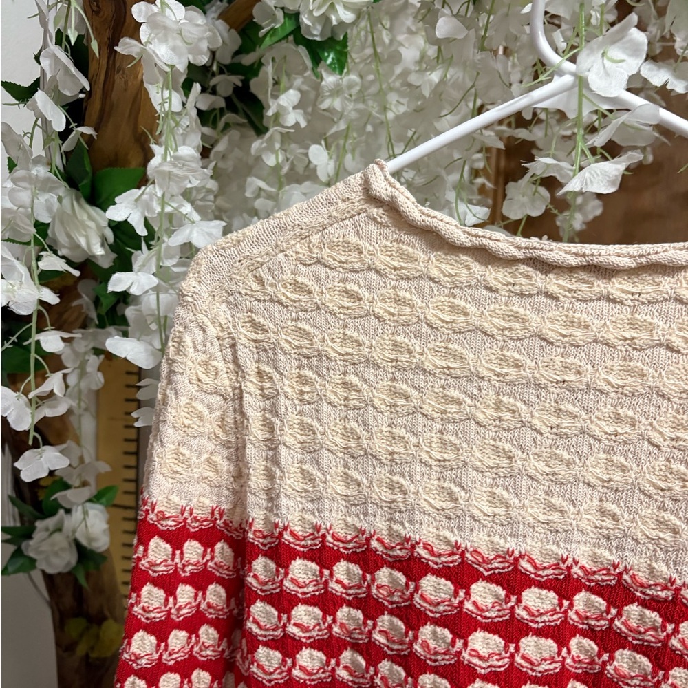 J. Crew Red and White Crochet Cardigan - Picture 9 of 9